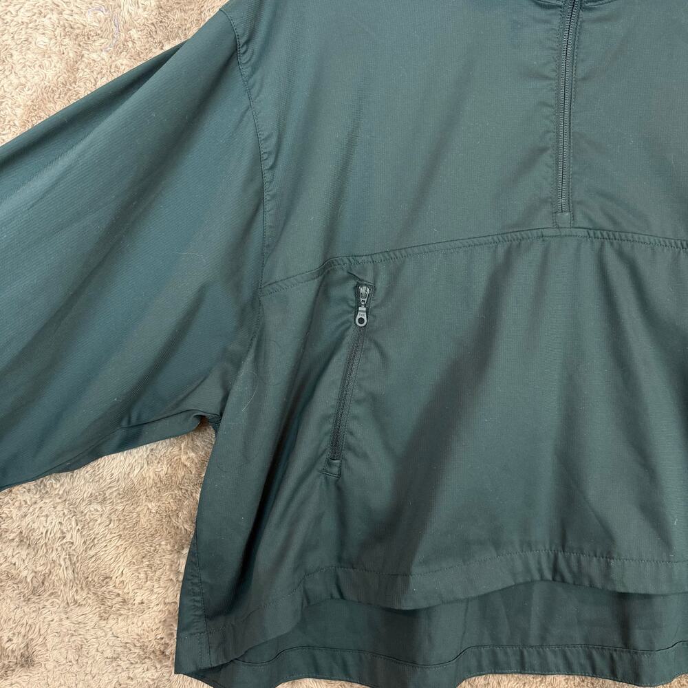 Girlfriend Collective Green Hummingbird 1/2 Zip Windbreaker Jacket Hoodie XL - Picture 9 of 15